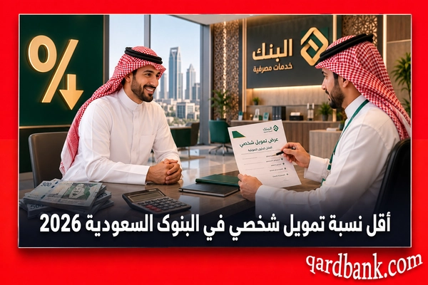 مقارنة أقل نسبة تمويل شخصي في البنوك السعودية 2026